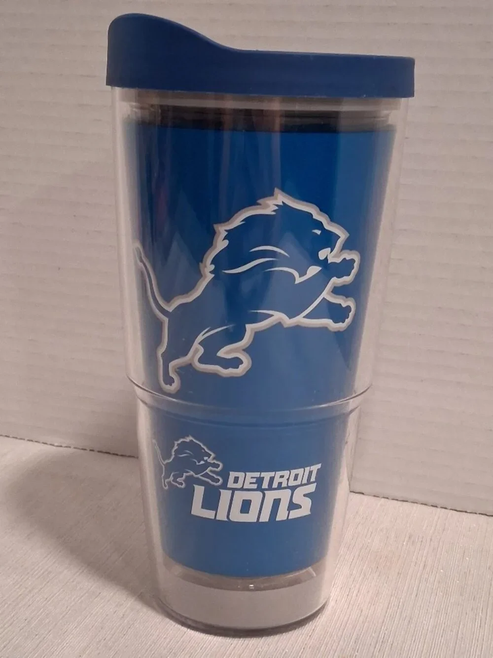 NWOT Detroit Lions NFL double wall hot cold drink tumbler Tervis travel cup